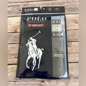 3 Pack Polo Ralph Lauren Boys Classic Cotton Boxer Briefs Sizes XS 4-5 or S 6-8